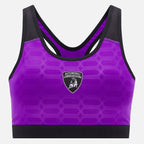 Automobili Lamborghini Women's Activewear Sports Bra - Purple Tank Tops Automobili Lamborghini 