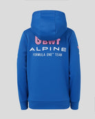 Alpine Racing F1 2026 Kids Team Full Zip Hoodie - Youth Lapis Blue Hoodies Alpine 