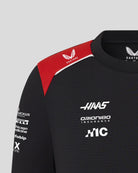 Haas Racing F1 2026 Kids Team Set Up T-Shirt - Youth Black T-shirts Haas F1 Racing Team 