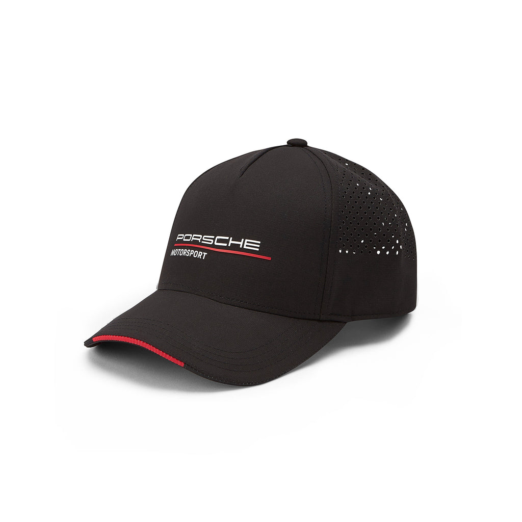 Porsche Motorsport Fanwear Hat - Black/White/Red Hats Porsche Black 