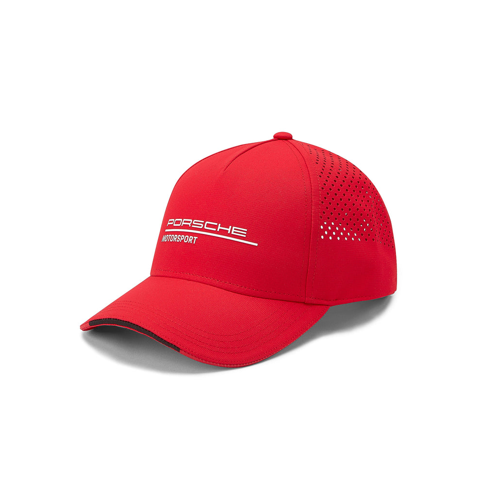 Porsche Motorsport Fanwear Hat - Black/White/Red Hats Porsche Red 