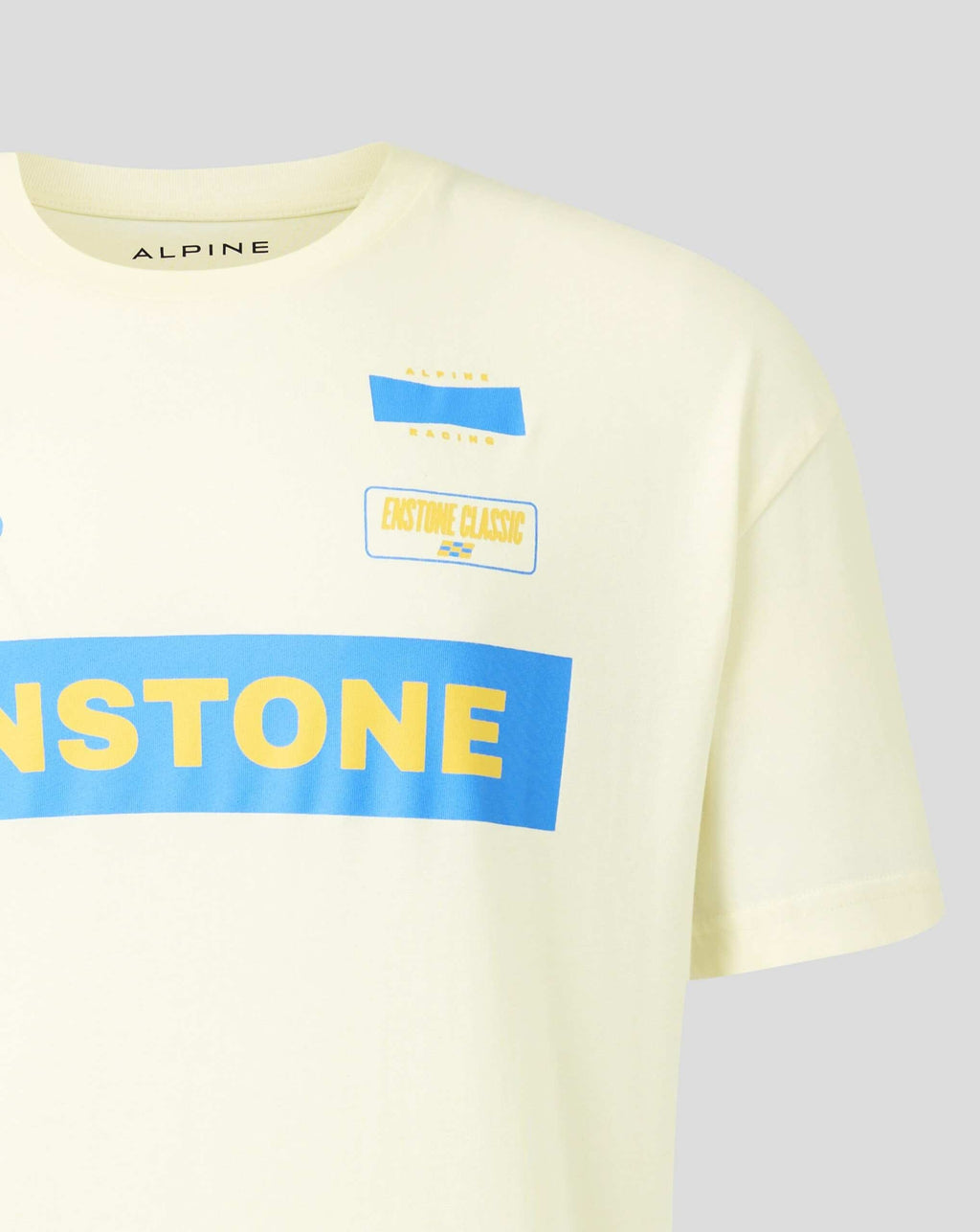 Alpine Racing F1 Classic Enstone T-Shirt - Cannoli Cream T-shirts Alpine 