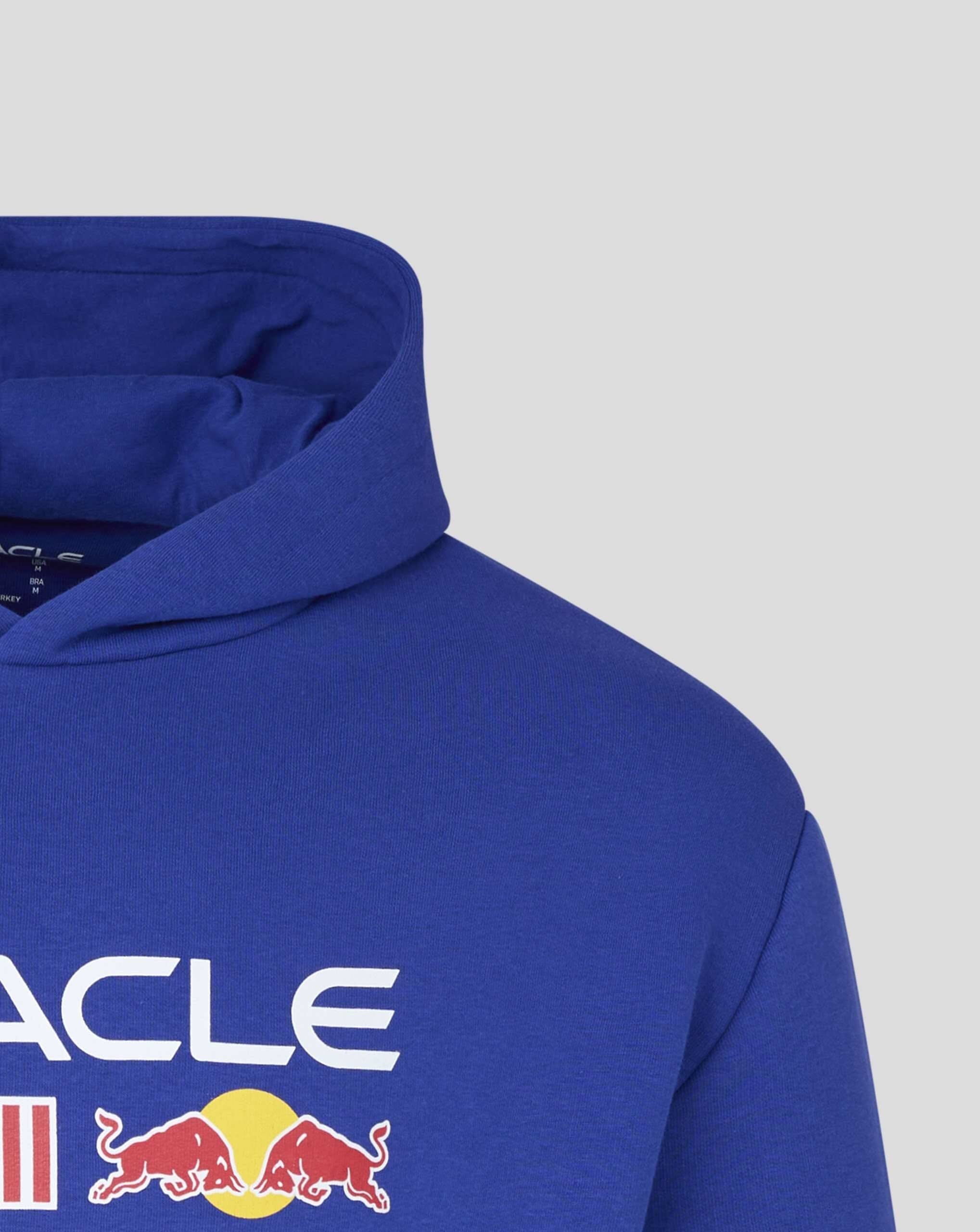 Red Bull Racing F1 Large Front Logo Hoodie - Night Sky/Blue/Grey Marl Hoodies Red Bull Racing 