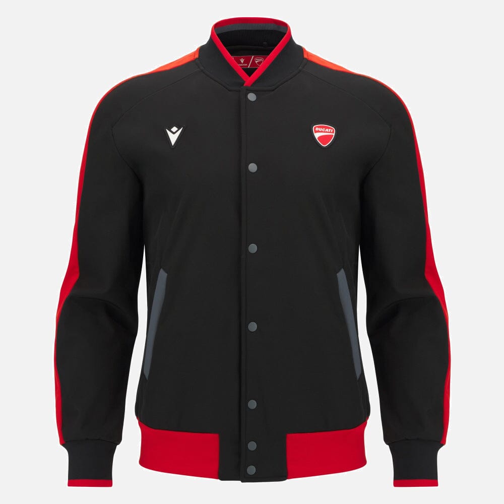 Ducati x Macron Men's Warmup College Jacket - Black Jackets Ducati 