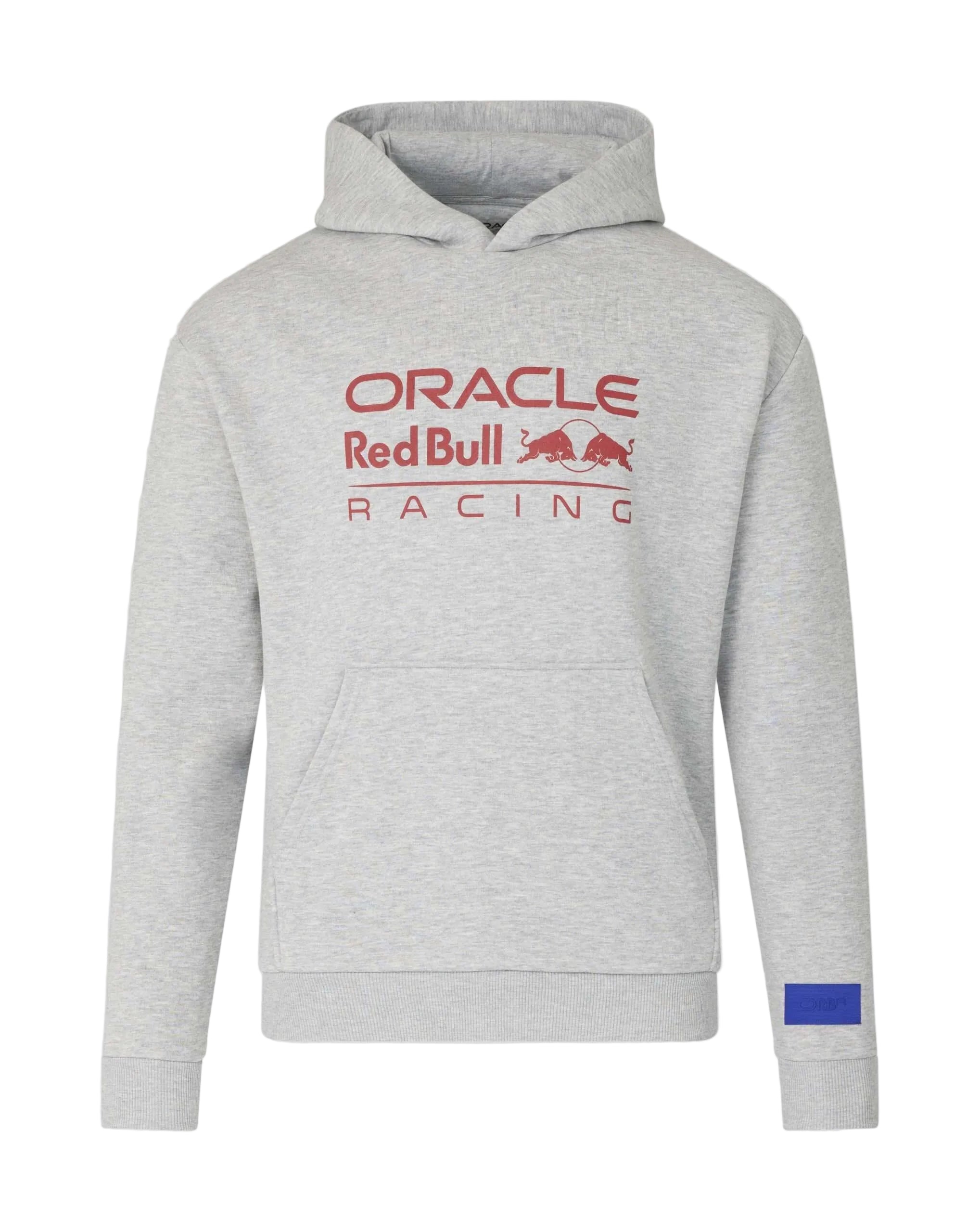 Red Bull Racing F1 Large Front Logo Hoodie - Night Sky/Blue/Grey Marl Hoodies Red Bull Racing XS Gray 