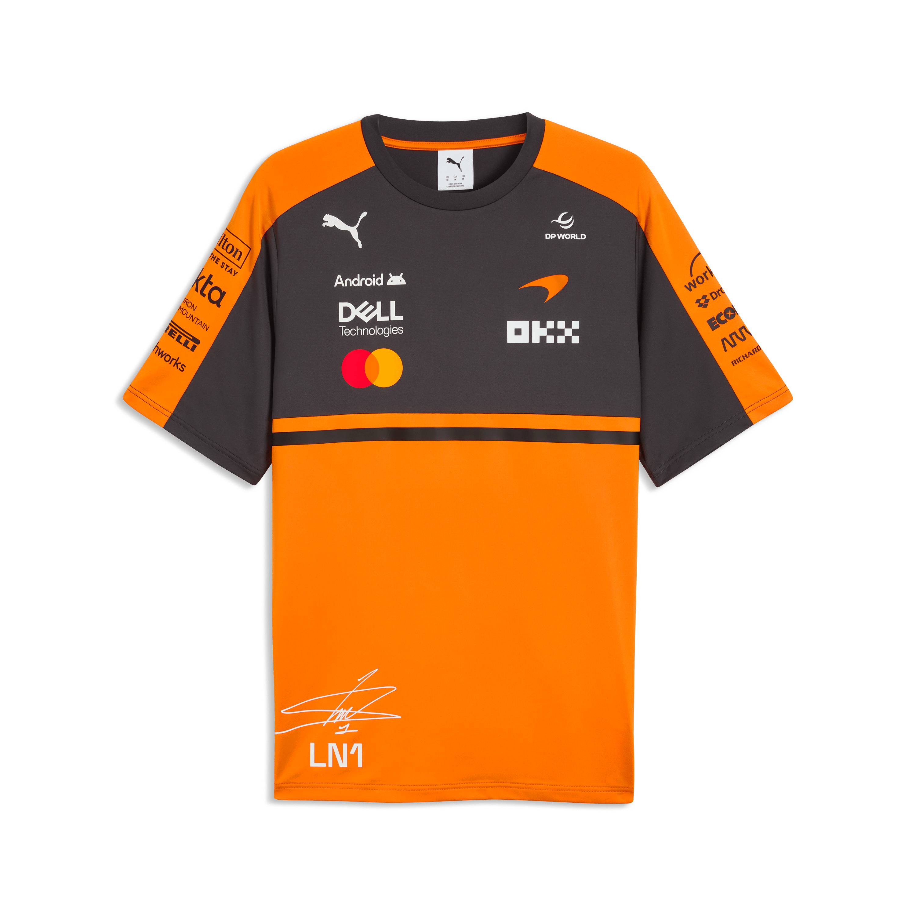 McLaren F1 2026 Lando Norris Team T-Shirt - Papaya T-shirts McLaren 