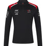 Haas Racing F1 2026 Team 1/4 Zip Fitted Sweater - Black Sweaters Haas F1 Racing Team 
