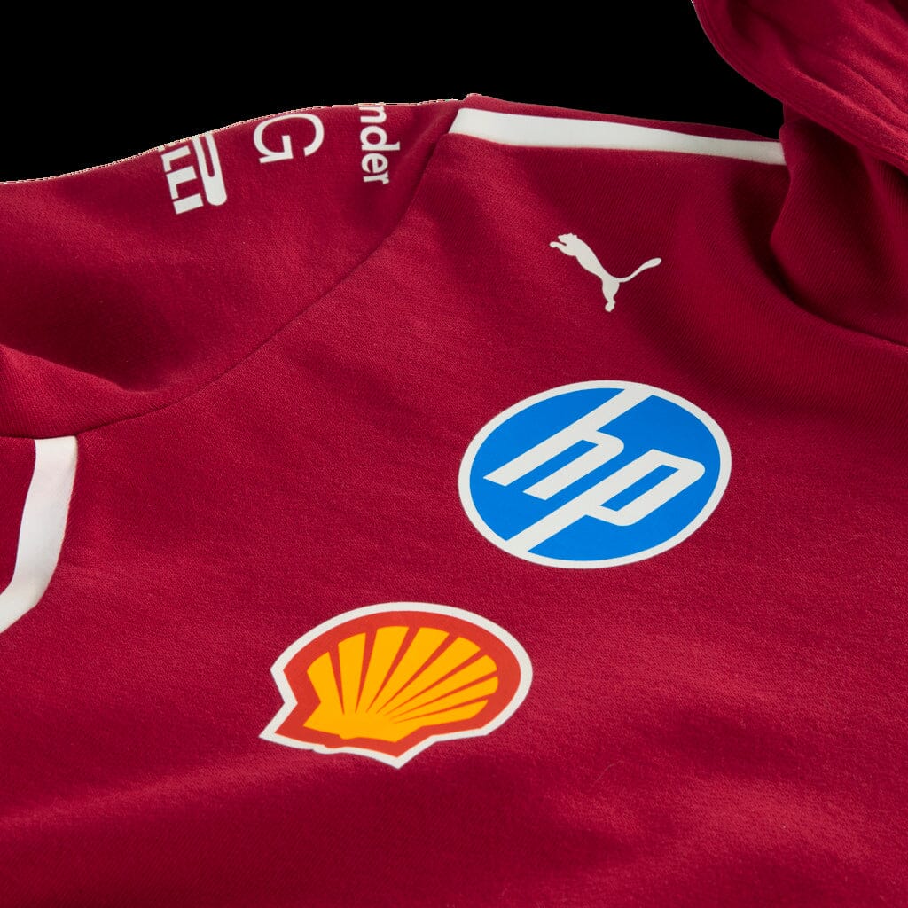 Scuderia Ferrari F1 2025 Kids Team Hoodie - Youth Dark Cherry Hoodies Scuderia Ferrari 