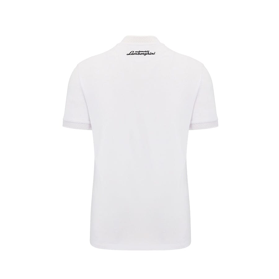 Automobili Lamborghini SC63 Hypercar Men's Polo Shirt - White Polos Automobili Lamborghini 