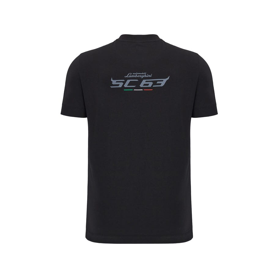 Automobili Lamborghini SC63 Hypercar Men's Sportswear T-Shirt - Black/White T-shirts Automobili Lamborghini 