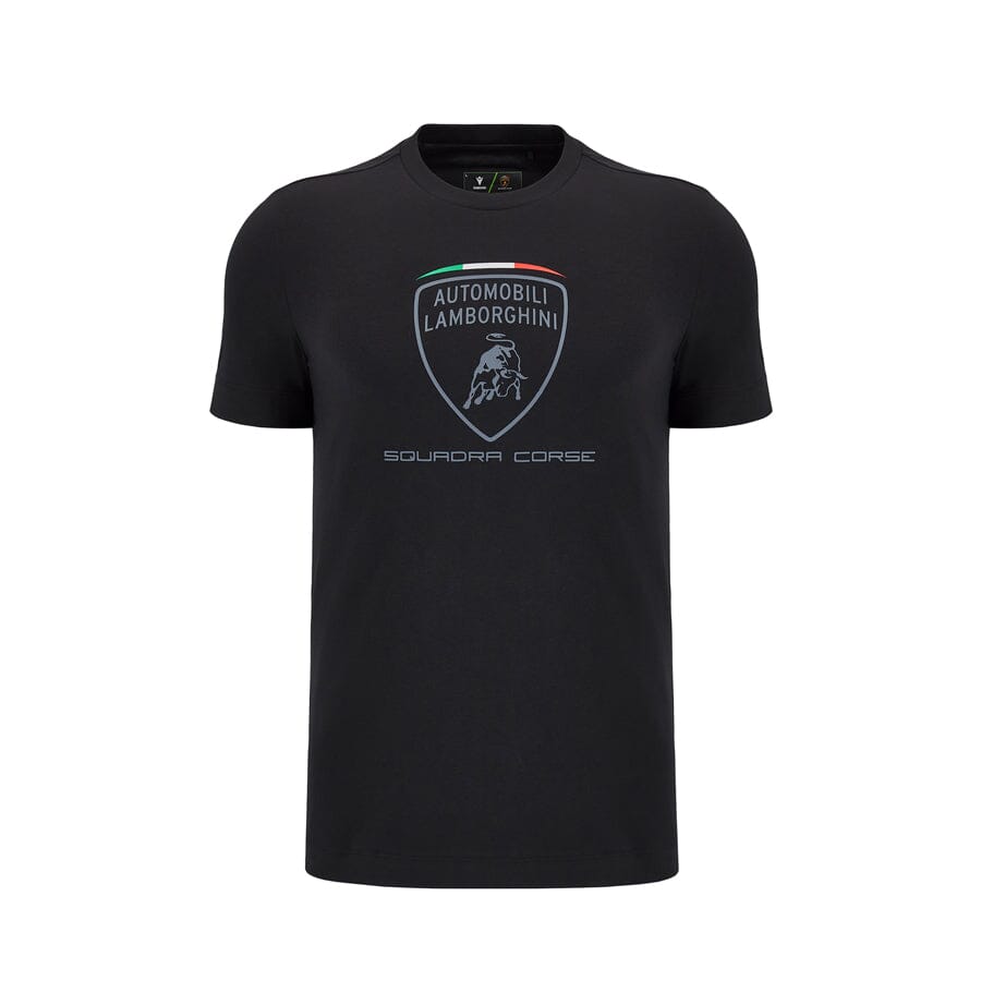 Automobili Lamborghini SC63 Hypercar Men's Sportswear T-Shirt - Black/White T-shirts Automobili Lamborghini S Black 