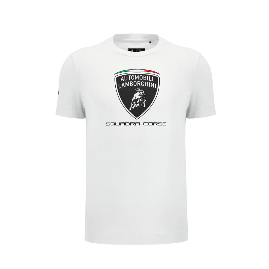 Automobili Lamborghini SC63 Hypercar Men's Sportswear T-Shirt - Black/White T-shirts Automobili Lamborghini S White 