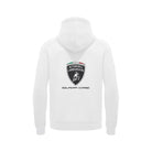 Automobili Lamborghini SC63 Hypercar Men's Full Zip Hoodie - White Hoodies Automobili Lamborghini 