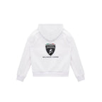 Automobili Lamborghini SC63 Hypercar Kids Full Zip Hoodie - Youth White Hoodies Automobili Lamborghini 
