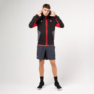 Ducati x Macron Men's Warmup Zip Up Hoodie - Black Hoodies Ducati 