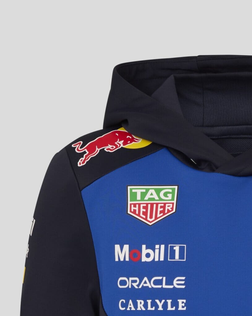 Red Bull Racing F1 Kid's 2026 Team Pullover Hoodie- Youth Blue/Navy Hoodies Red Bull Racing 