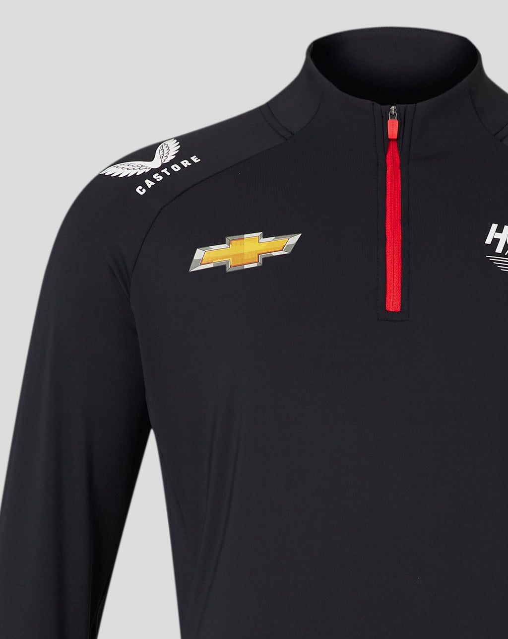Nascar Hendrick Motorsport Men's Team 1/4 Zip Midlayer - Caviar Black Sweatshirt Hendrick Motorsport 
