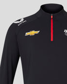 Nascar Hendrick Motorsport Men's Team 1/4 Zip Midlayer - Caviar Black Sweatshirt Hendrick Motorsport 