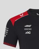 Haas Racing F1 2026 Men's Team Set Up T-Shirt - Black T-shirts Haas F1 Racing Team 
