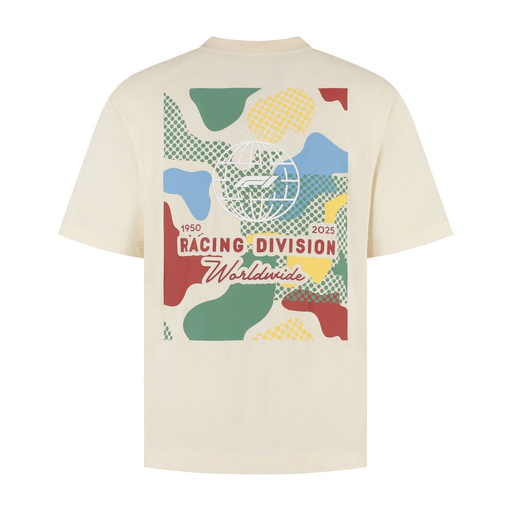 Formula 1 Tech Camo Graphic T-Shirt - Cream/Black T-shirts Formula 1 