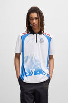 Visa Cash App RB F1 2025 Men's Yuki Tsunoda Team Polo Shirt - White Polos Visa Cash App RB 