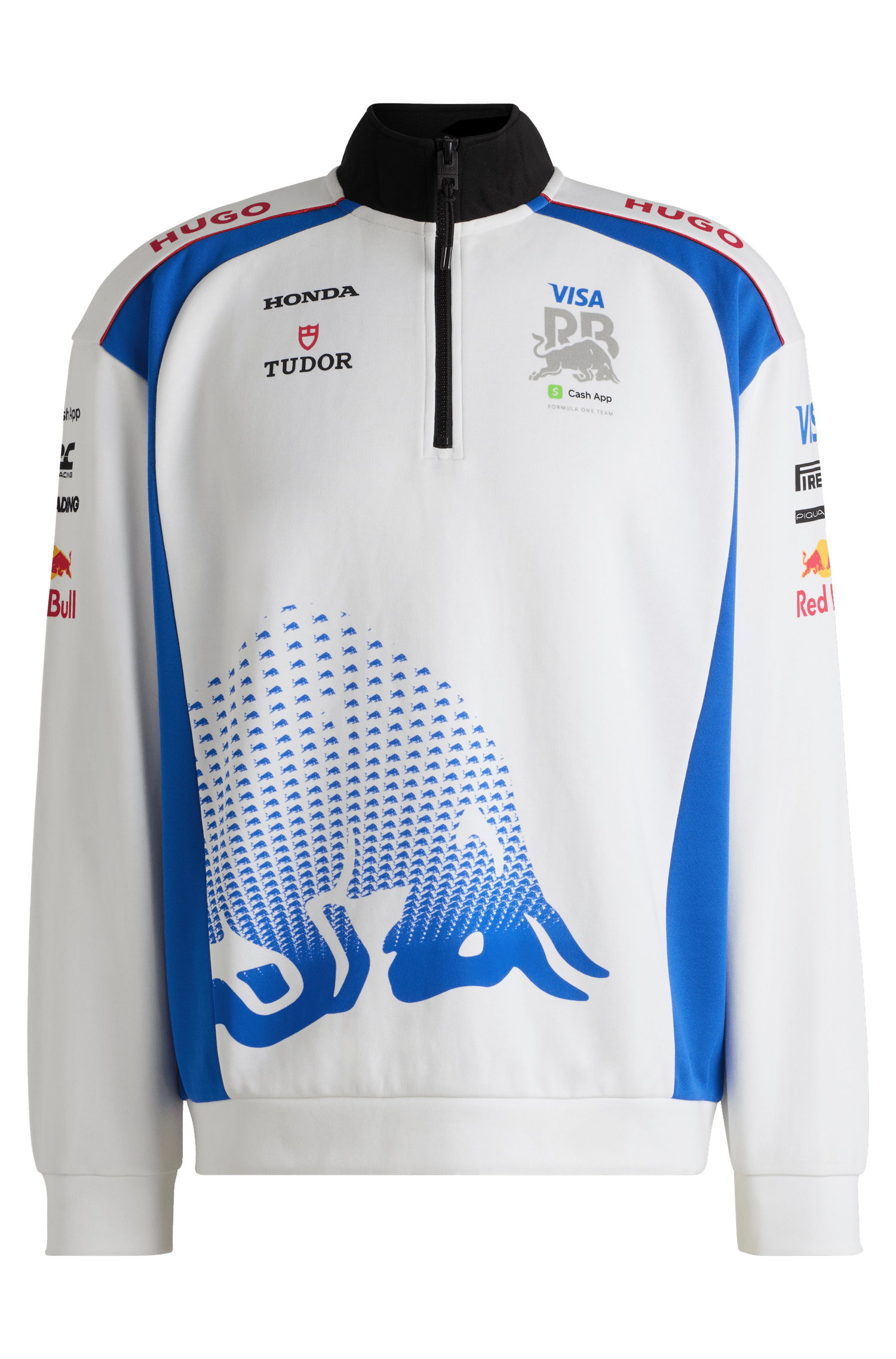 Visa Cash App RB F1 2025 Men's 1/4 Zip Sweatshirt - White – CMC Visa Cash App RB F1 2025 Men's 1/4 Zip Sweatshirt - White – CMC