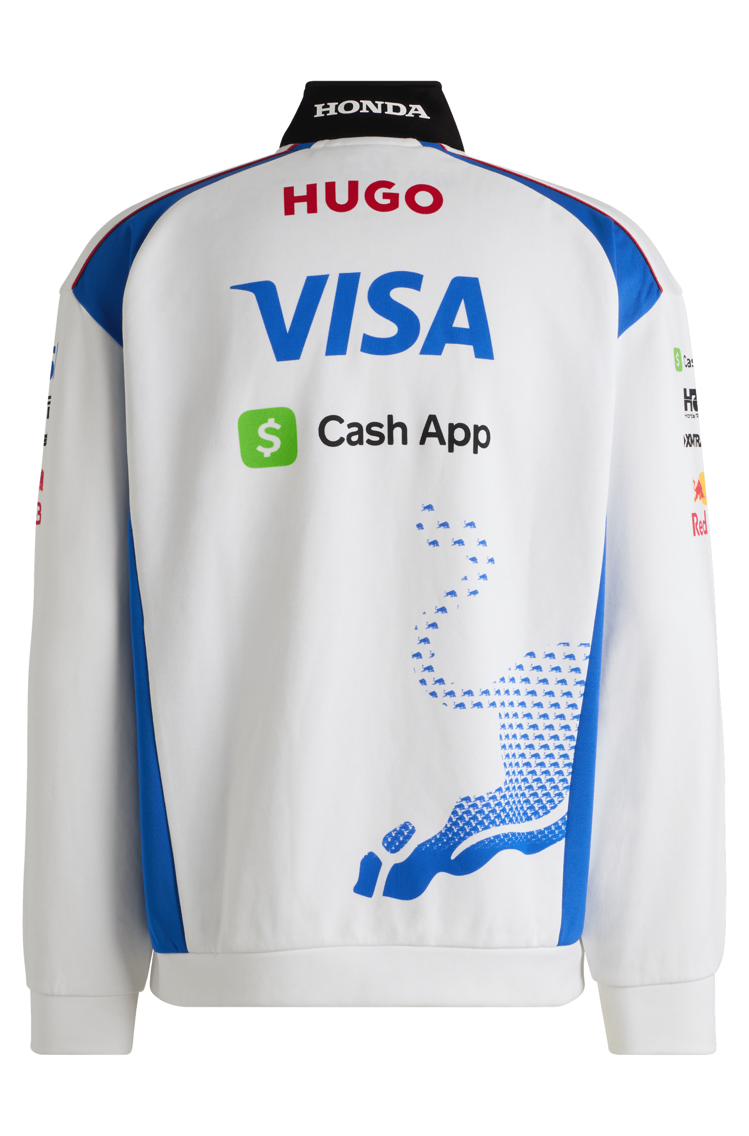 Visa Cash App RB F1 2025 Men's 1/4 Zip Sweatshirt - White – CMC Visa Cash App RB F1 2025 Men's 1/4 Zip Sweatshirt - White – CMC
