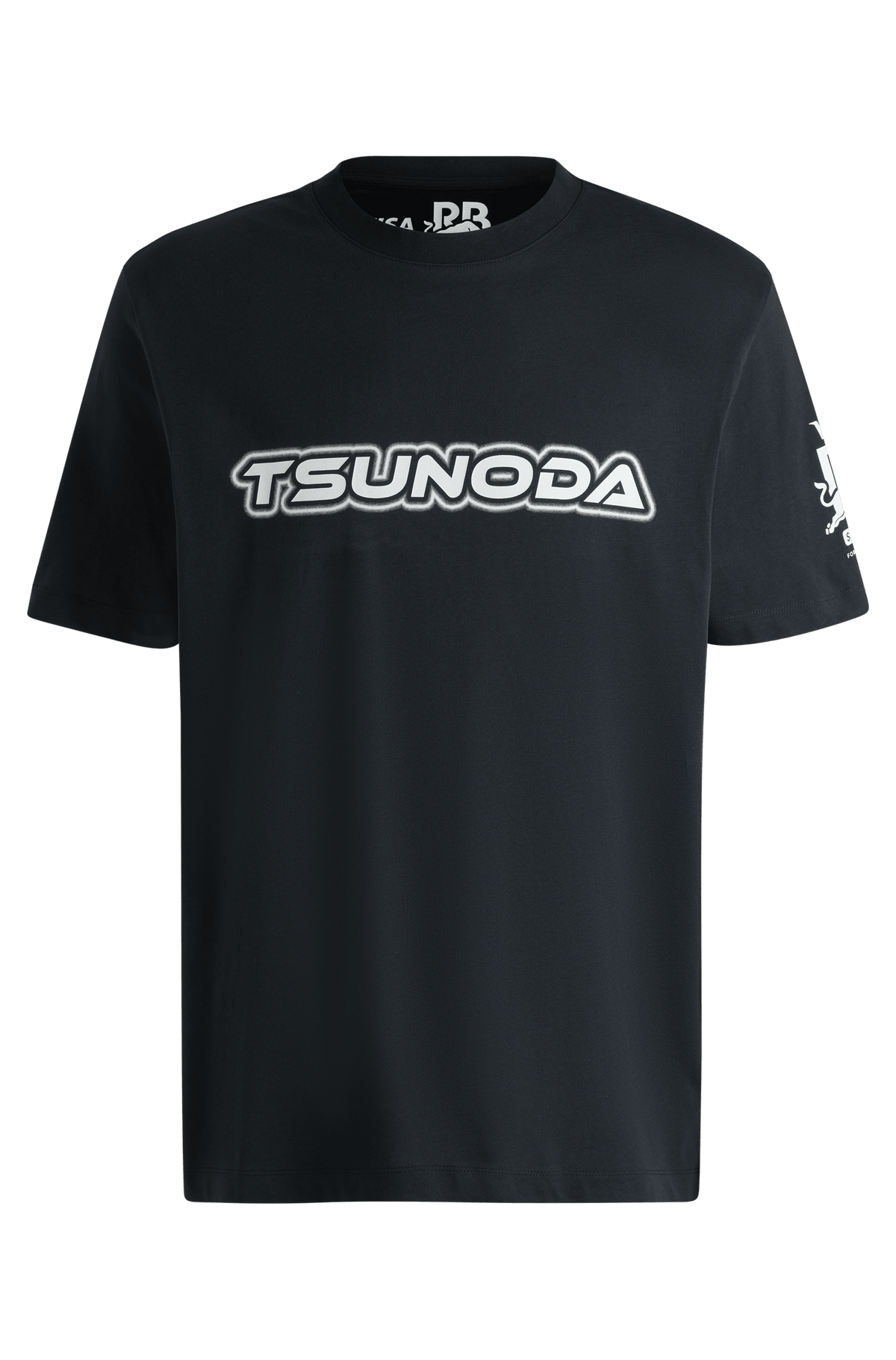 Visa Cash App RB F1 Men's Yuki Tsunoda Fanwear T-Shirt - Black/White/Blue T-shirts Visa Cash App RB XS Black 