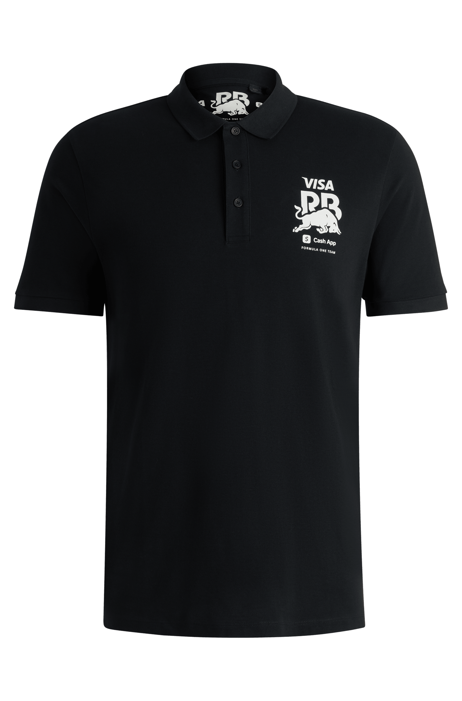 Visa Cash App RB F1 Men's Fanwear Polo Shirt - Black/Blue – CMC Visa Cash App RB F1 Men's Fanwear Polo Shirt - Black/Blue – CMC