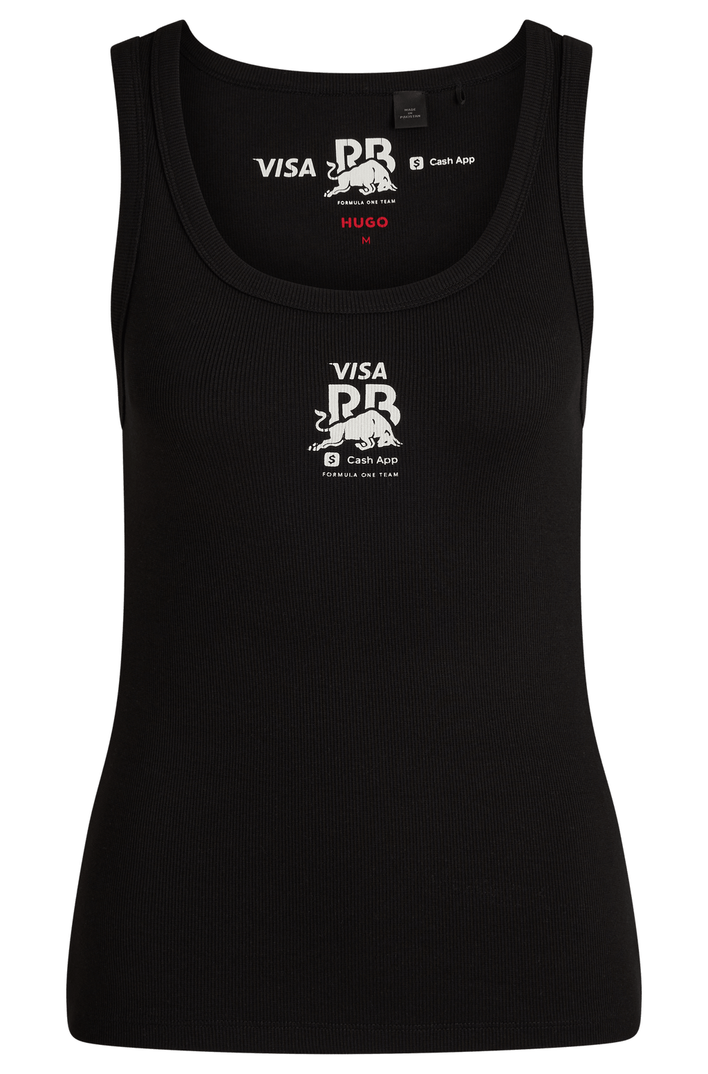 Visa Cash App RB F1 Women's Fanwear Tank Top - Black/White Tank Tops Visa Cash App RB XS Black 
