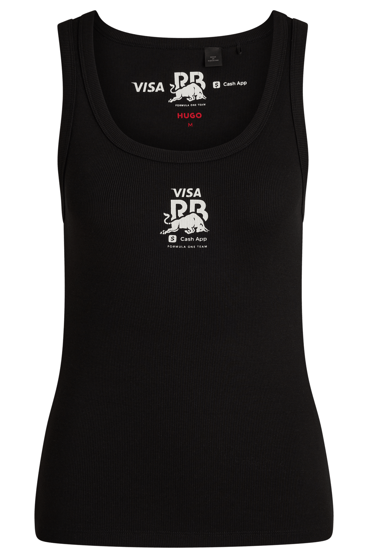 Visa Cash App RB F1 Women's Fanwear Tank Top - Black/White Tank Tops Visa Cash App RB XS Black 