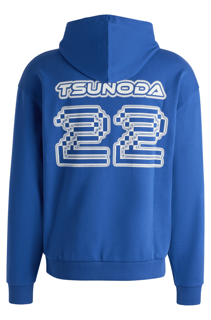Visa Cash App RB F1 Men's Yuki Tsunoda Hoodie - Black/Blue Hoodies Visa Cash App RB XS Blue 