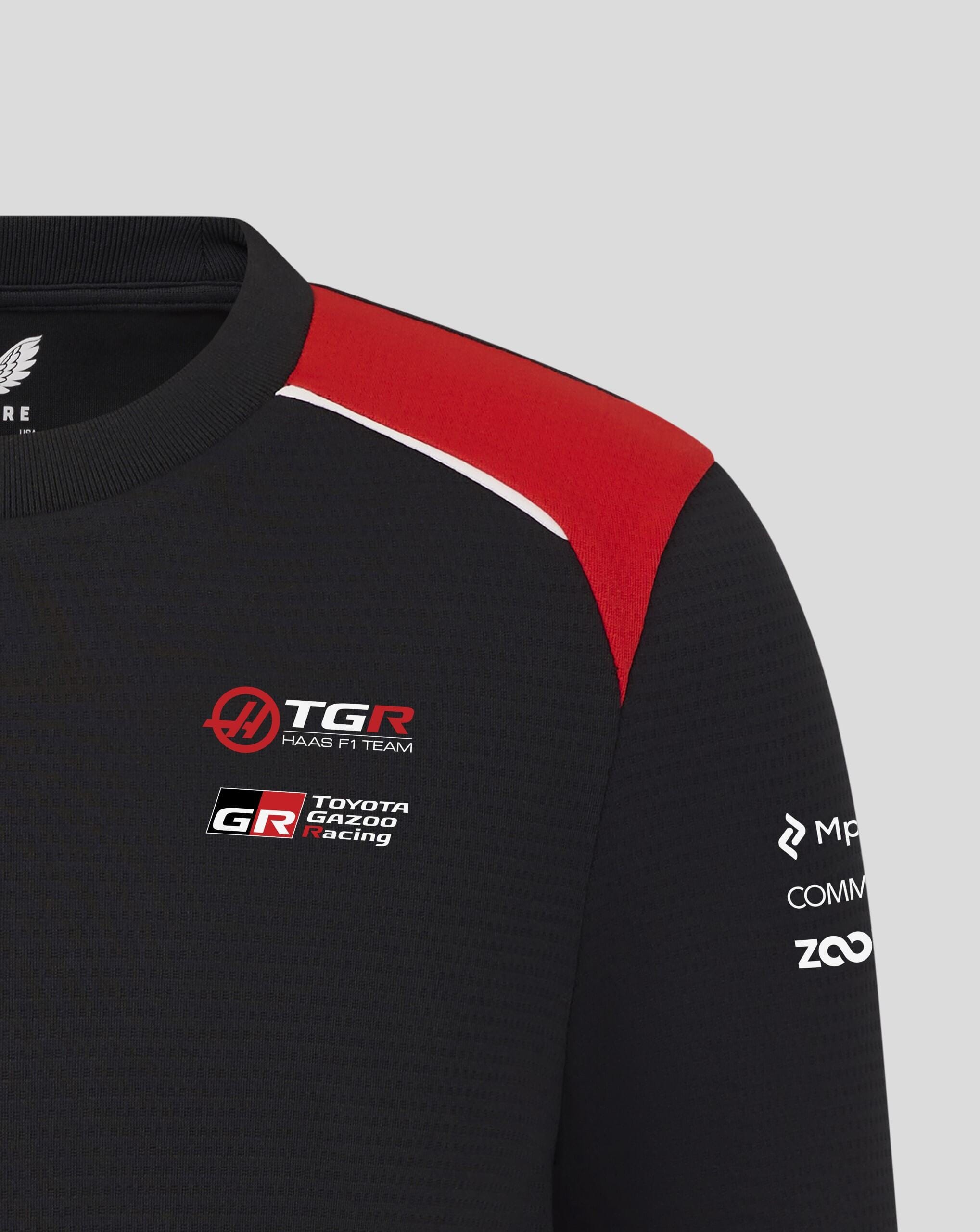 Haas Racing F1 2026 Kids Team Set Up T-Shirt - Youth Black T-shirts Haas F1 Racing Team 