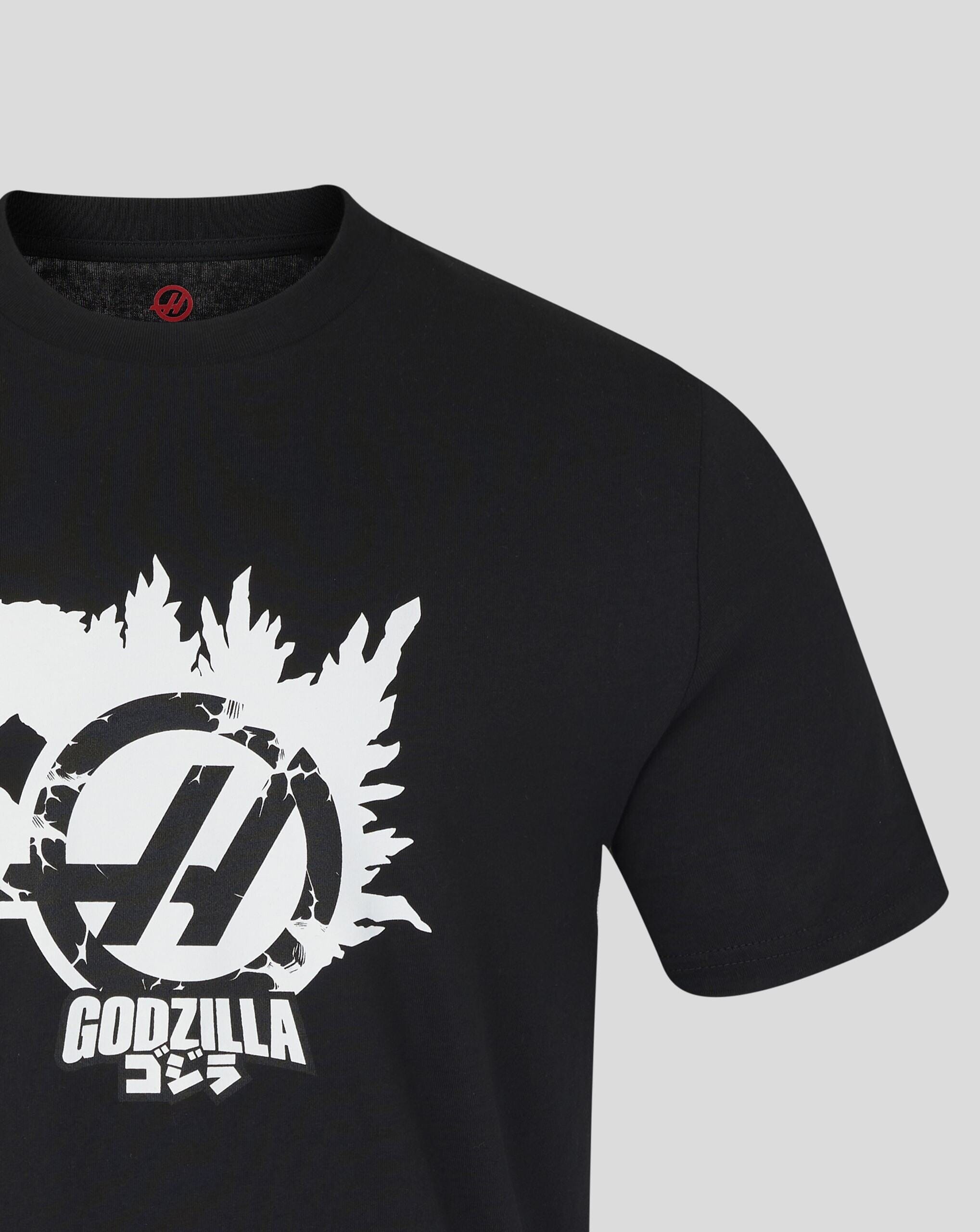 Haas Racing F1 X Godzilla T-Shirt - Black T-shirts Haas F1 Racing Team 