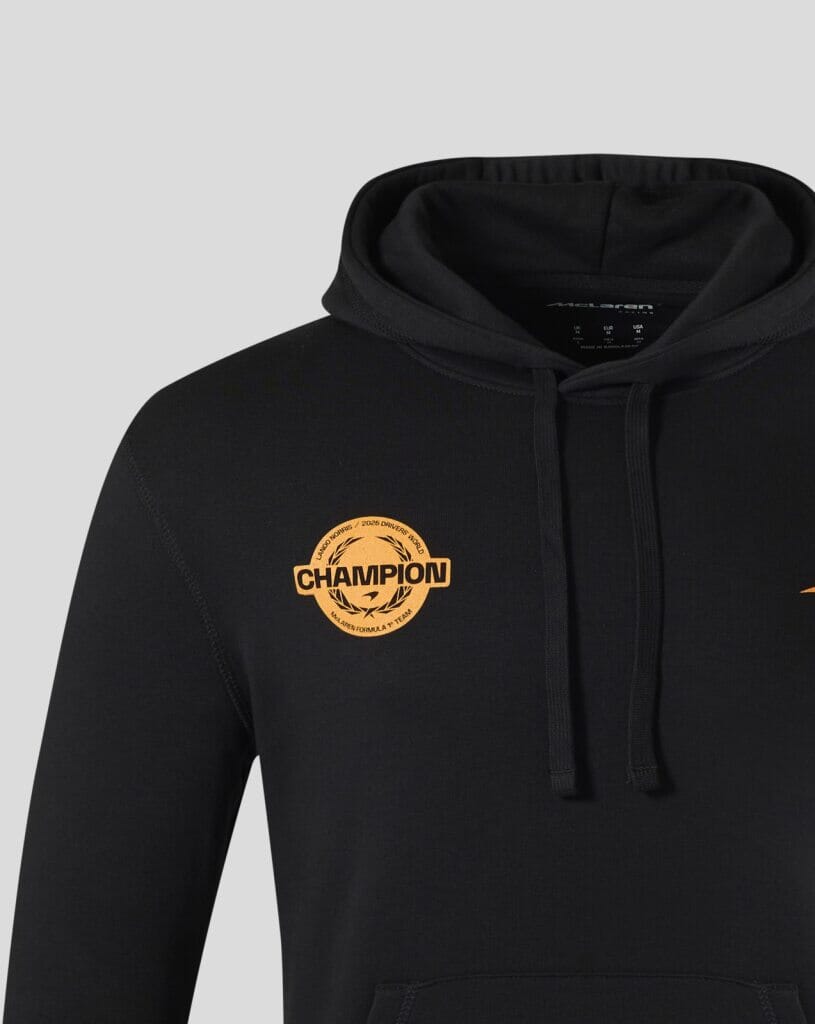 McLaren F1 Lando Norris Championship Winner Hoodie - Black Hoodies McLaren-Castore 