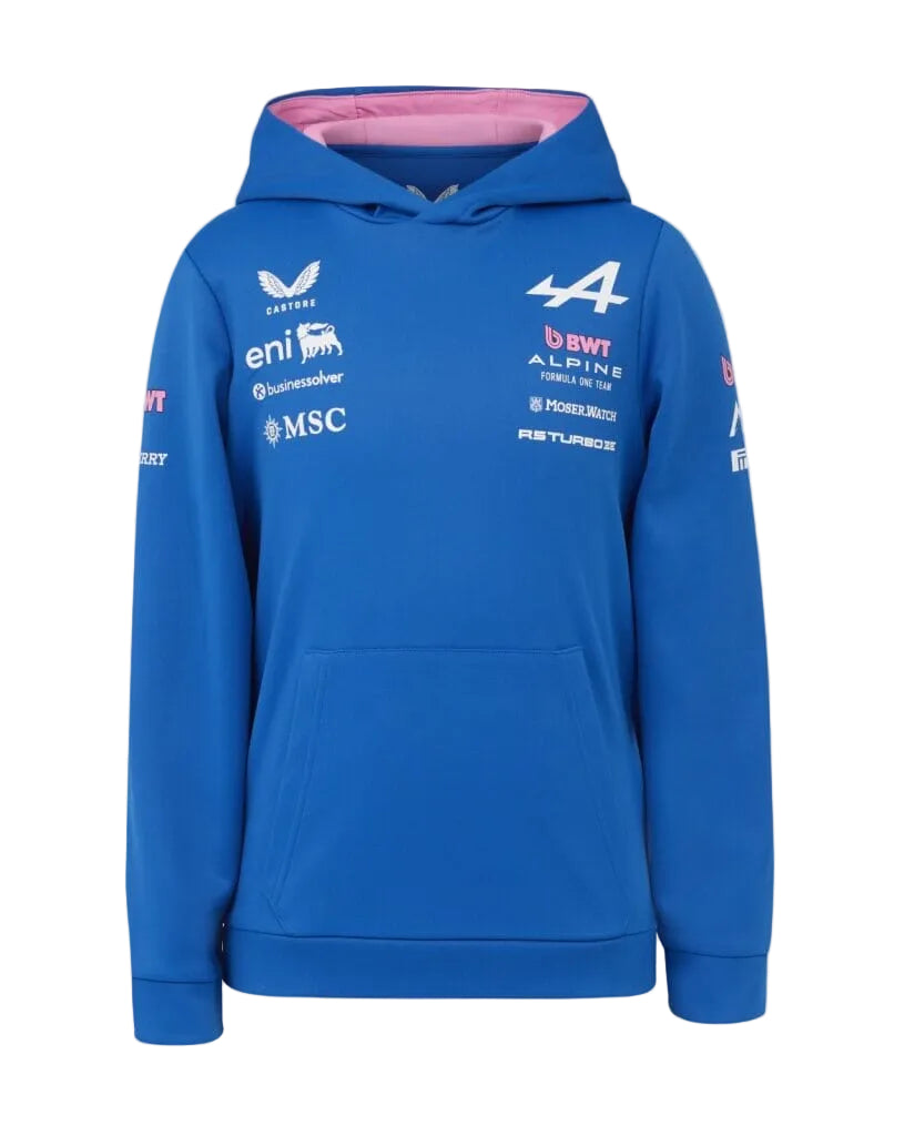 Alpine Racing F1 2026 Kids Team Hoodie - Youth Lapis Blue Hoodies Alpine 