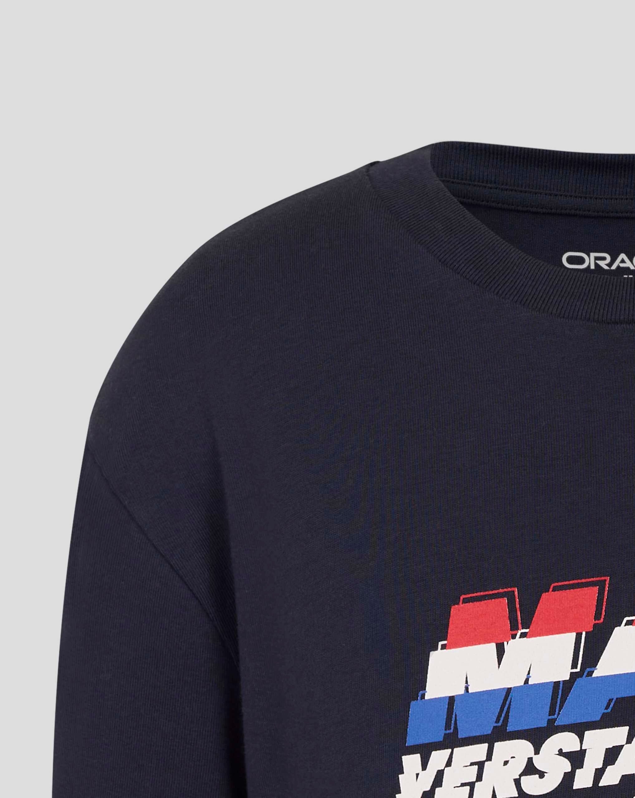 Red Bull Racing F1 Kid's Max Verstappen Front Graphic T-Shirt - Youth Navy T-shirts Red Bull Racing 