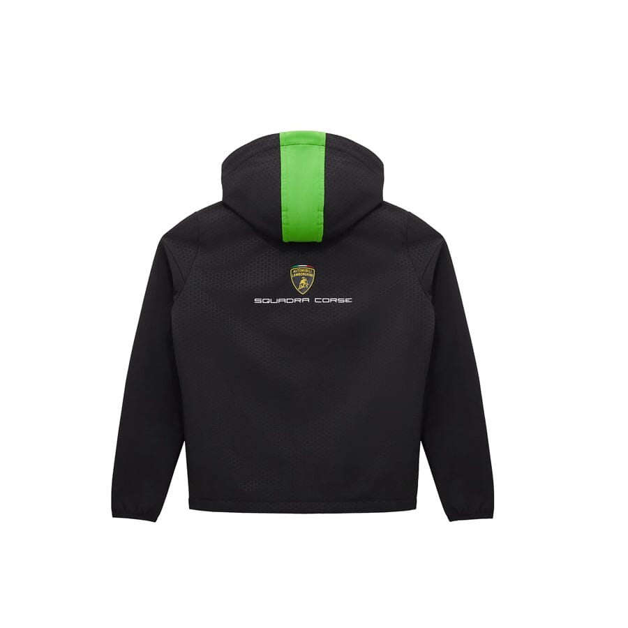 Automobili Lamborghini Squadra Corse Kids Team Softshell Jacket - Youth Black Jackets Automobili Lamborghini 