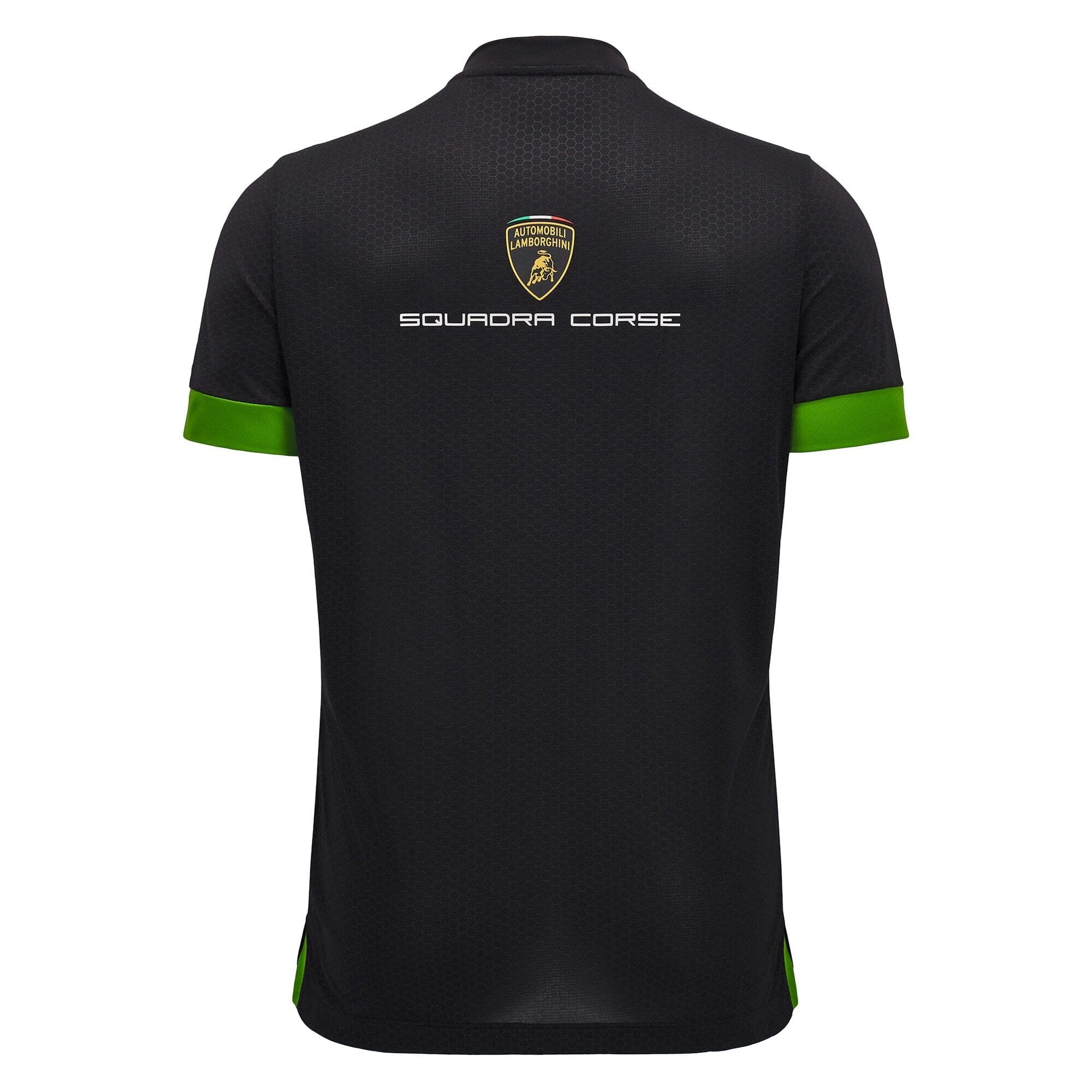 Automobili Lamborghini SC63 Hypercar Men's Team Polo Shirt - Black Polos Lamborghini Hypercar 
