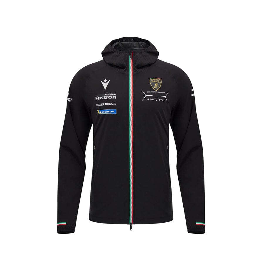 Automobili Lamborghini SC63 Hypercar Men's Team Rain Jacket - Black Jackets Automobili Lamborghini 