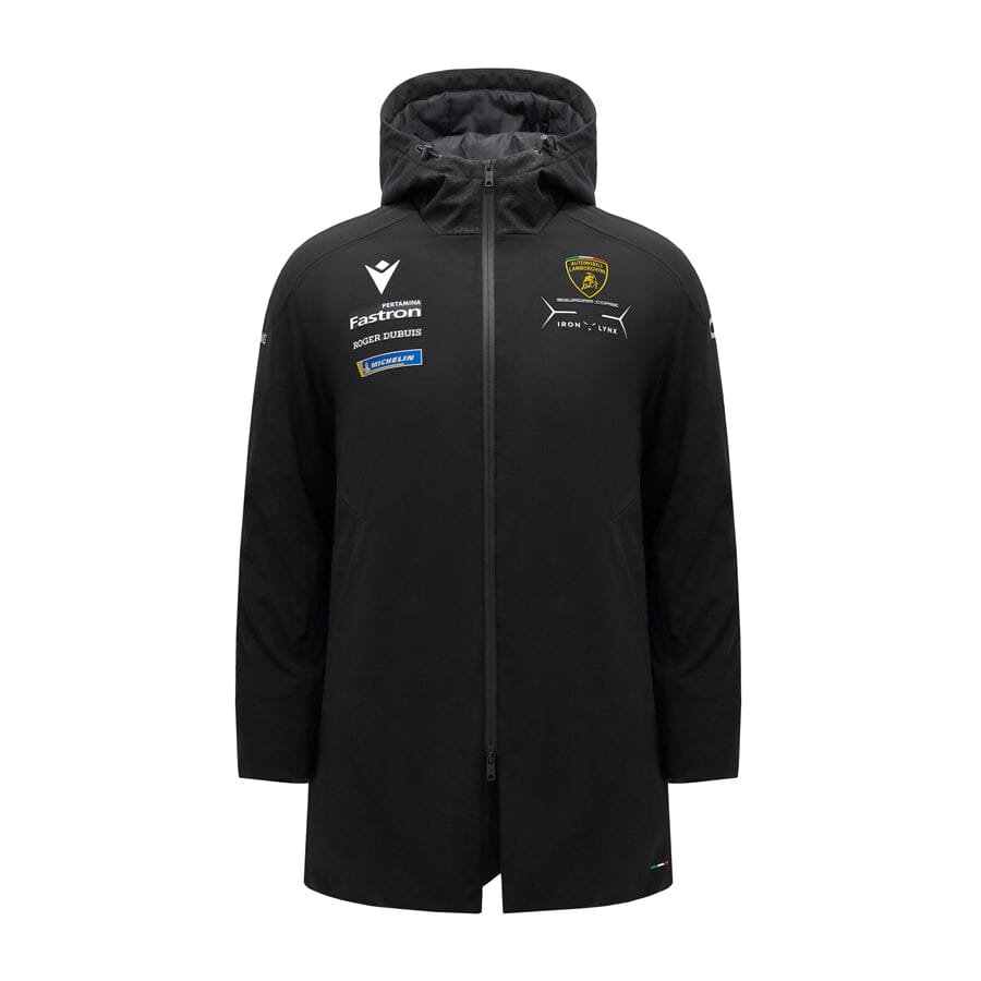Automobili Lamborghini SC63 Hypercar Men's Team Padded Softshell Parka - Black Jackets Automobili Lamborghini 