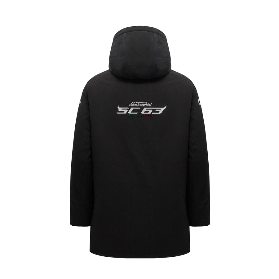 Automobili Lamborghini SC63 Hypercar Men's Team Padded Softshell Parka - Black Jackets Automobili Lamborghini 