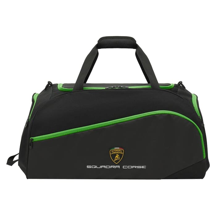 Automobili Lamborghini Squadra Corse Gym/Duffel Bag- Black Bags Automobili Lamborghini 