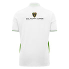 Automobili Lamborghini Squadra Corse Men's Team Polo Shirt - White Polos Automobili Lamborghini 