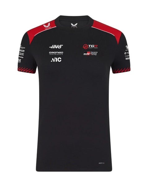 Haas Racing F1 2026 Women's Team Set Up T-Shirt - Black – CMC
