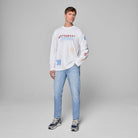 Formula 1 Tech Legacy Graphic Long Sleeve T-Shirt - White T-shirts Formula 1 