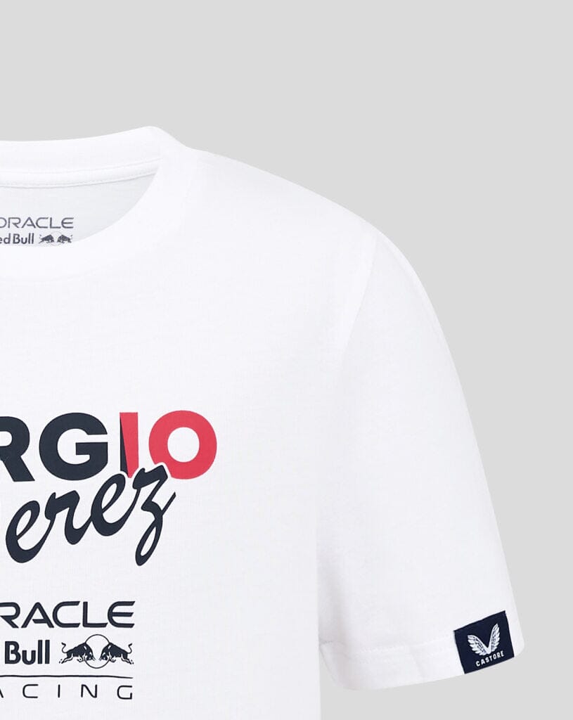 Red Bull Racing F1 Kids Sergio "Checo" Perez Flag T-Shirt - Youth White T-shirts Red Bull Racing 
