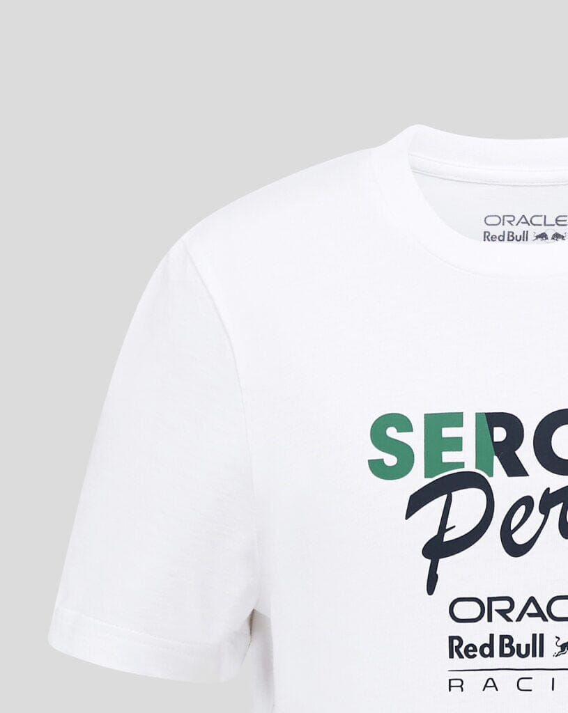 Red Bull Racing F1 Kids Sergio "Checo" Perez Flag T-Shirt - Youth White T-shirts Red Bull Racing 