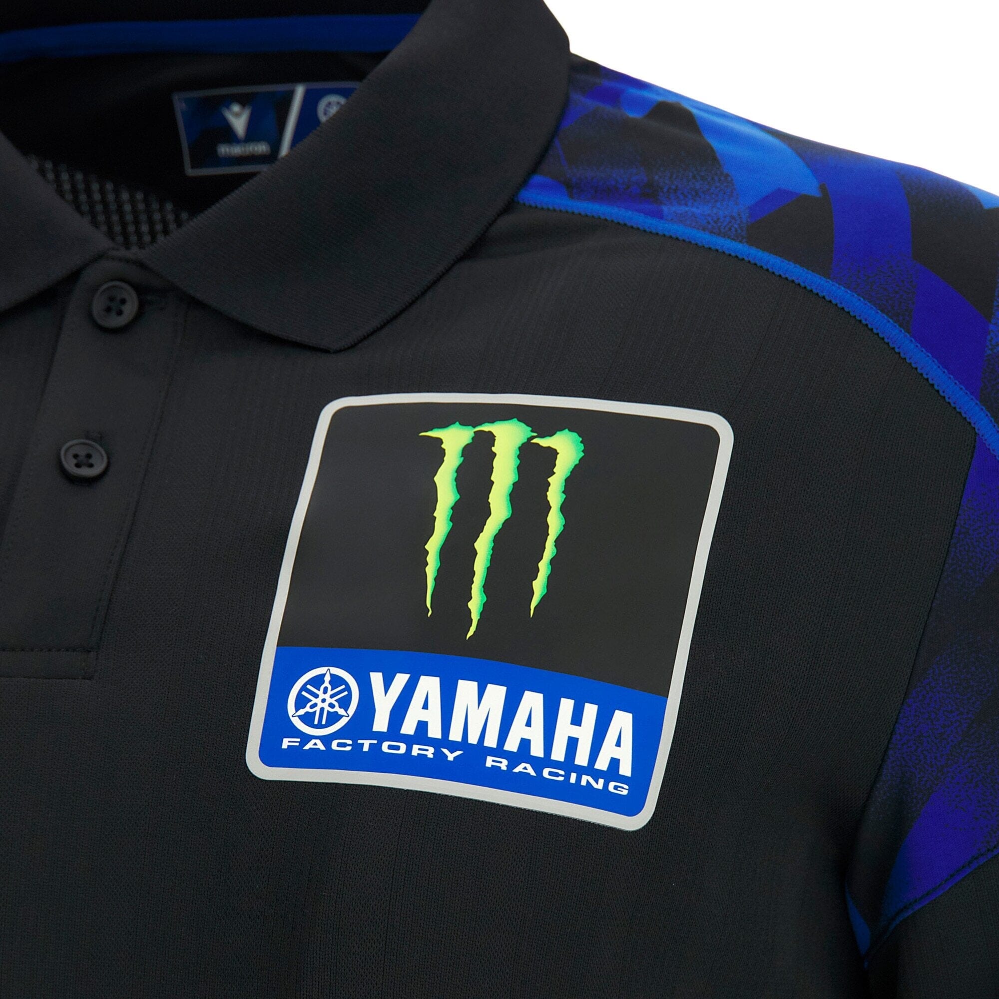 Monster Energy Yamaha Men's Fan Gear Polo Shirt - Black Polos Yamaha Racing 