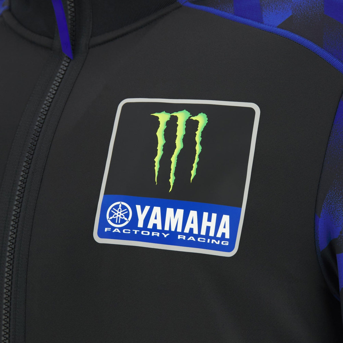 Monster Energy Yamaha Men's Fan Gear Full Zip Sweatshirt - Black Sweatshirt Yamaha Racing 